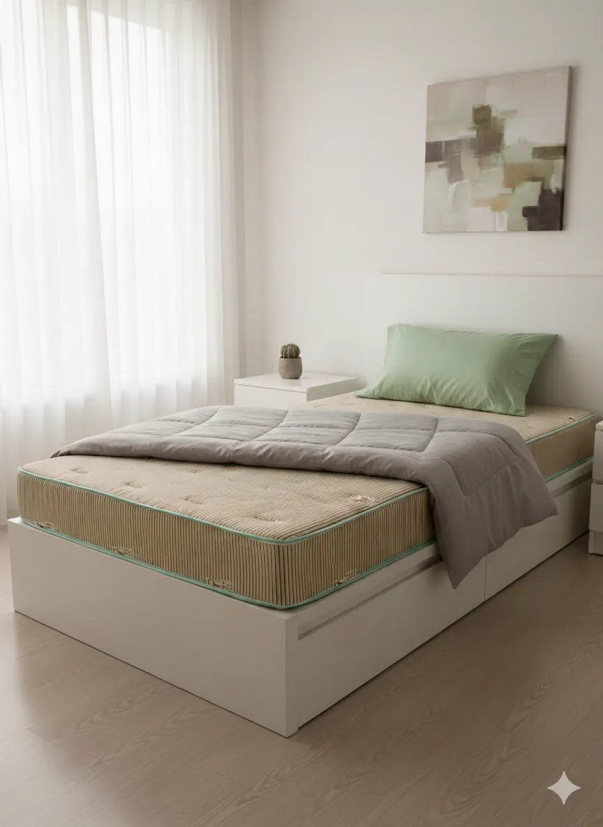 Matelas PEB Semi Dur — 1 place · 15 cm
